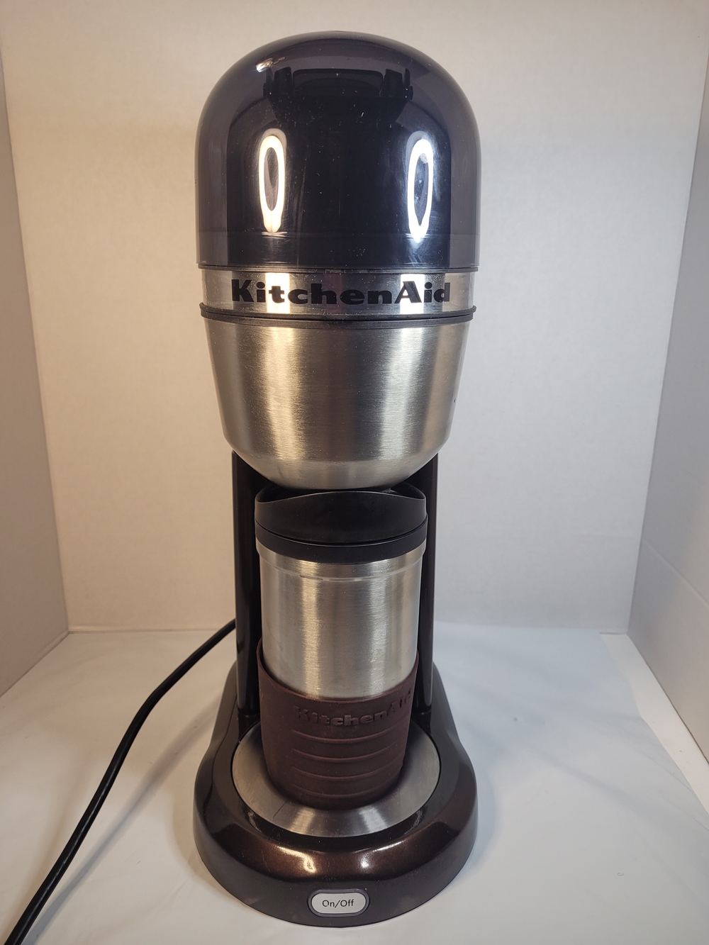 KitchenAid Personal Coffee Maker With Travel Mug Brown